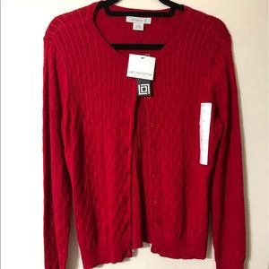 Red Sweater Cardigan